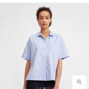 Everlane Cotton Short-Sleeve Popover Shirt